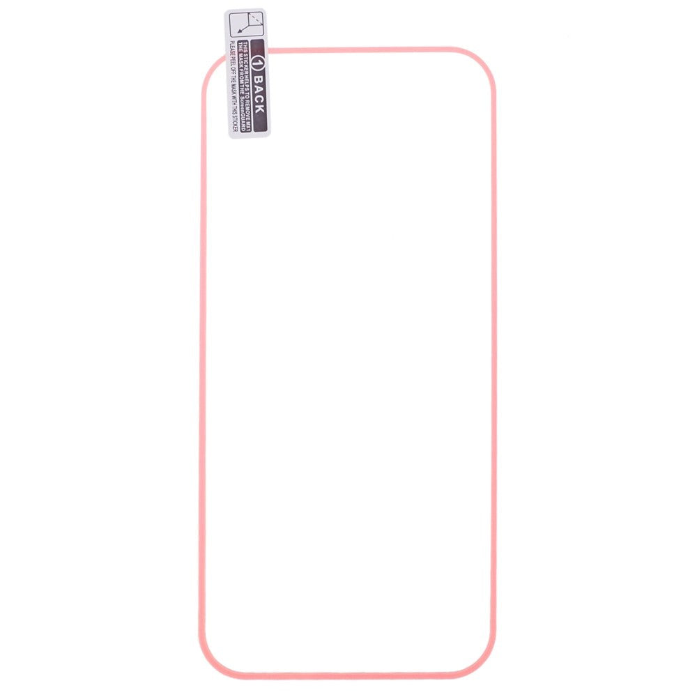 iPhone 15 Plus Glass Screen Protector - Luminous Pink Edge