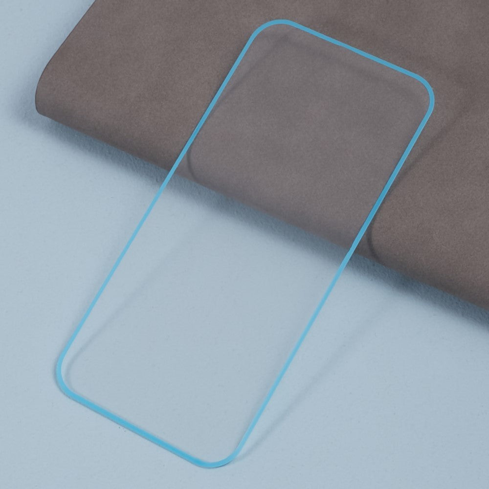 iPhone 15 Plus Glass Screen Protector - Luminous Turquoise Edge