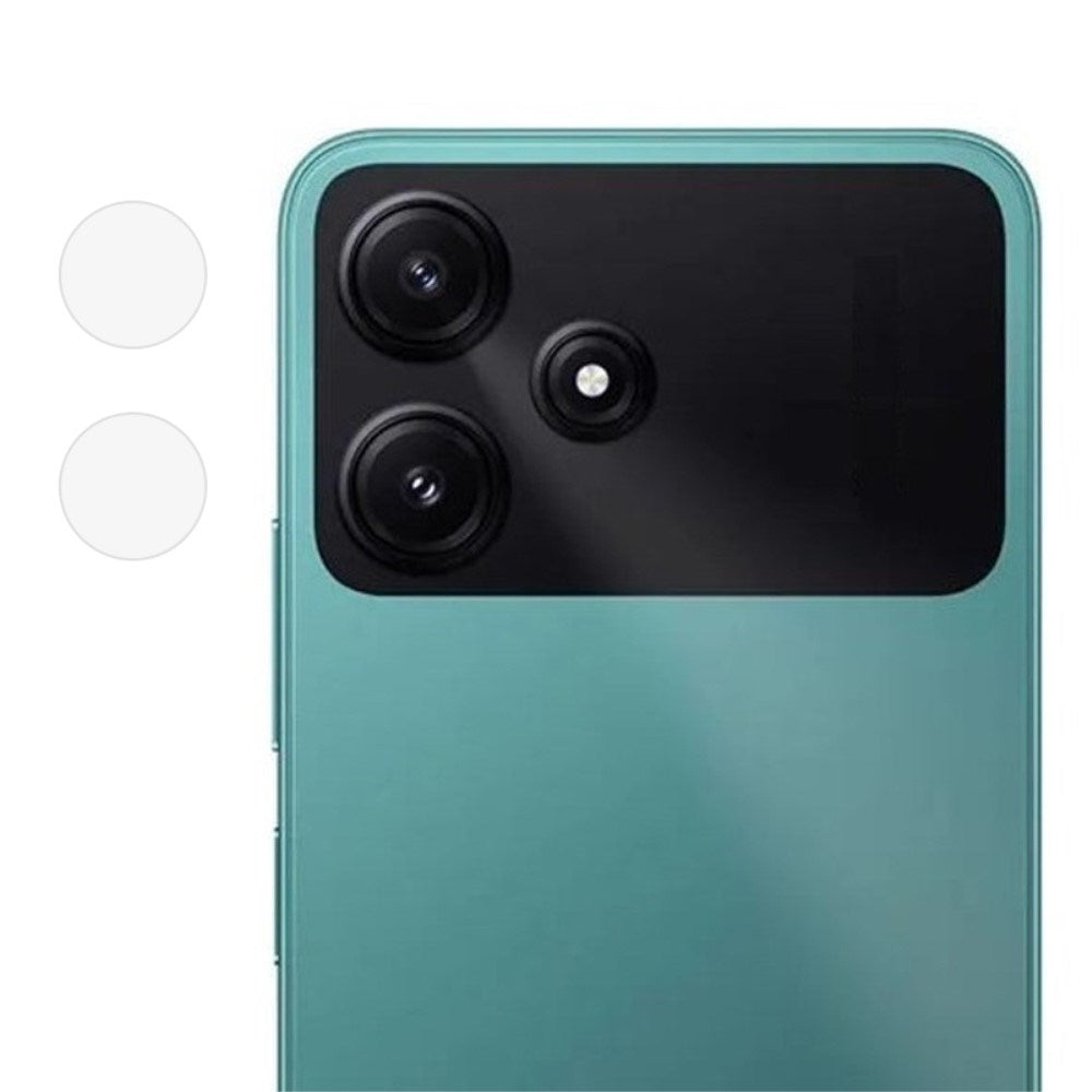 Xiaomi Redmi 12 / 12 (5G) / Poco M6 Pro (5G) Plastic Protection for Camera Lens - Transparent