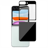 IMAK Samsung Galaxy Z Flip5 (5G) Full Fit Tempered Screen Protector Glass - Transparent / Black