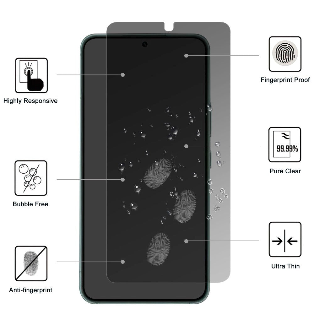 Samsung Galaxy S24 Glass Screen Protection with Privacy - Full Fit