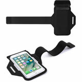 Running Wristband for Smartphone with Pocket and Reflectors (Max. Phone: 90 x 170 mm) - Black