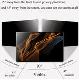 Samsung Galaxy Tab A11+ (Plus) / A9+ (Plus) Tempered Glass Screen Protector - Privacy Function - Transparent