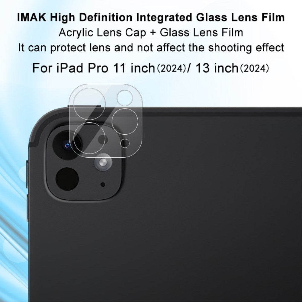 iPad Pro 11" (2024) / Pro 13" (2024) IMAK Protective Glass for Camera Lens - Transparent