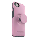 iPhone SE (2022 / 2020) / 8 / 7 OTTERBOX + POPSOCKETS Symmetry Series Tough Case with Built-in PopGrip - Pink