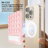 Magnetic Silicone Suction Cup with Kickstand - Pink