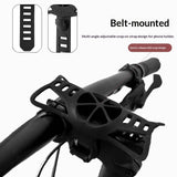 Universal Mobile Phone Holder for Bicycle - Flexible Silicone - Mobile Size: approx. 120 - 180mm - Black