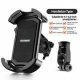 Phone Holder for Bicycle (Max. Mobile: 170mm) - Bicycle Handlebar - Black