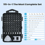 AXTH 116-in-1 Screwdriver Set for Electronics Repair - Black