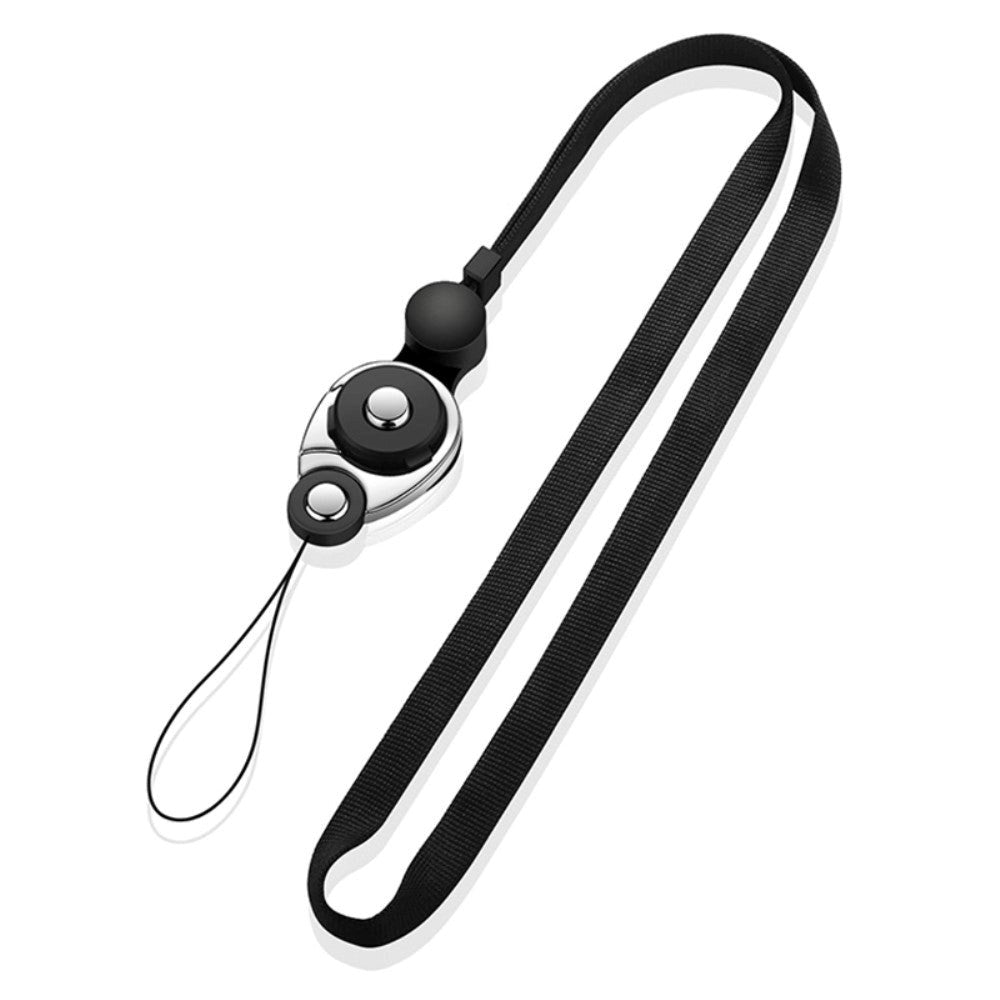 Strap w. Neck Strap and Carabiner Lock - Black