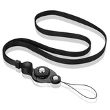 Strap w. Neck Strap and Carabiner Lock - Black