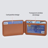 EIDERWOOD Magnetic Card Holder for 3 Cards with Stand Function - MagSafe Compatible - Brown