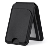 EIDERWOOD Magnetic Card Holder for 3 Cards with Stand Function - MagSafe Compatible - Black
