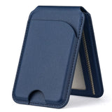EIDERWOOD Magnetic Card Holder for 3 Cards with Stand Function - MagSafe Compatible - Blue