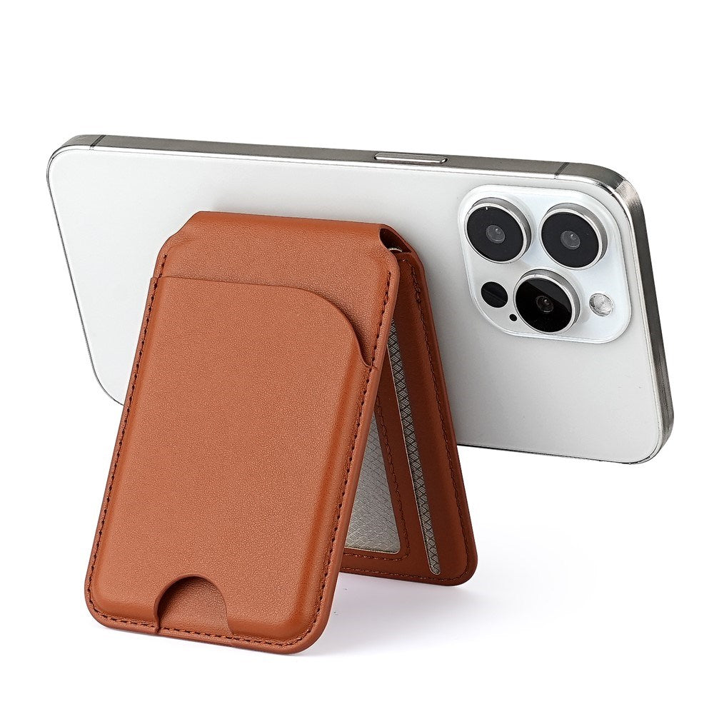 EIDERWOOD Magnetic Card Holder for 3 Cards with Stand Function - MagSafe Compatible - Blue