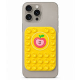 Silicone Suction Cup Phone Holder with Apple - MagSafe Compatible - Yellow