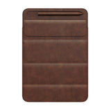 iPad 9.7 / 10.2 / 10.5 / 11" (19cm x 26cm x 7mm) Leather Shockproof Tablet Sleeve - Brown