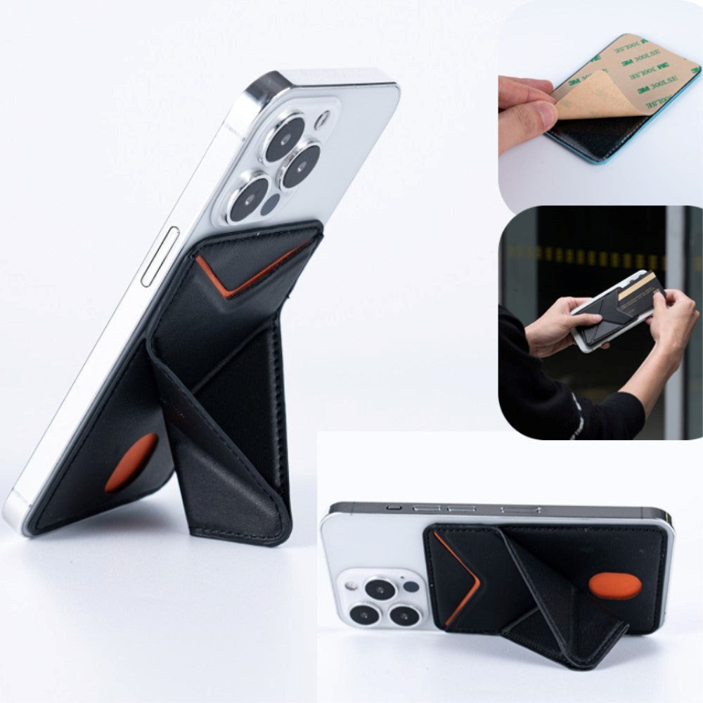 Card holder with Kickstand - Black