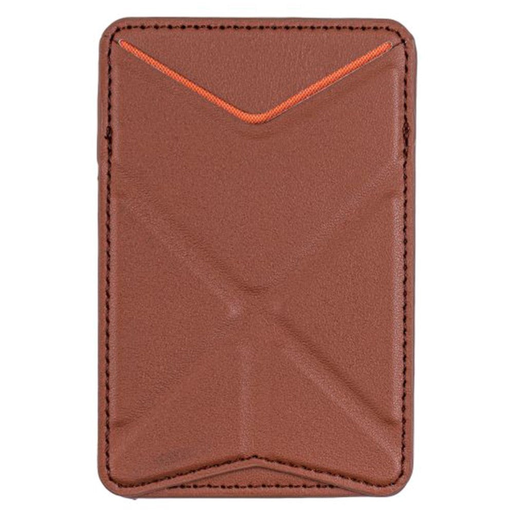 Card holder with Kickstand - Brown