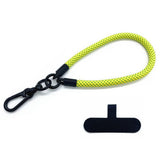 Polyester Wrist Strap with Insert Plate - 30cm - Yellow / Green