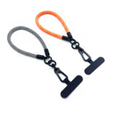 Polyester Wrist Strap with Insert Plate - 30cm - Orange / Green