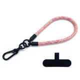 Polyester Wrist Strap with Insert Plate - 30cm - Pink