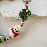 30cm Wrist Strap with Carabiner - Christmas Theme