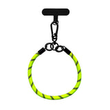 Braided Polyester Wrist Strap - incl. Insert Plate - 30cm - Yellow / Black