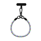 Braided Polyester Wrist Strap - incl. Insert Plate - 30cm - Multicolored