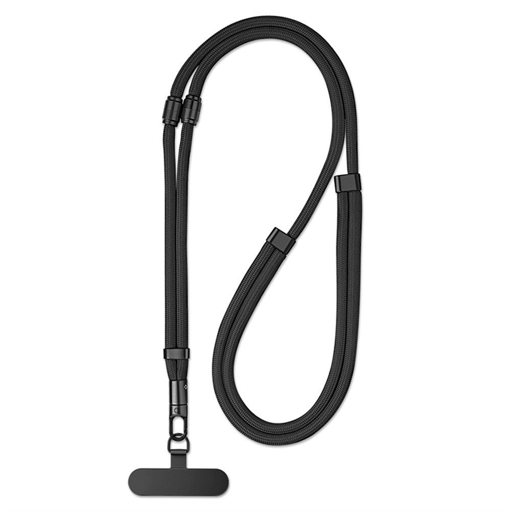 3-in-1 Nylon Phone Strap - 150cm / 50cm - Black