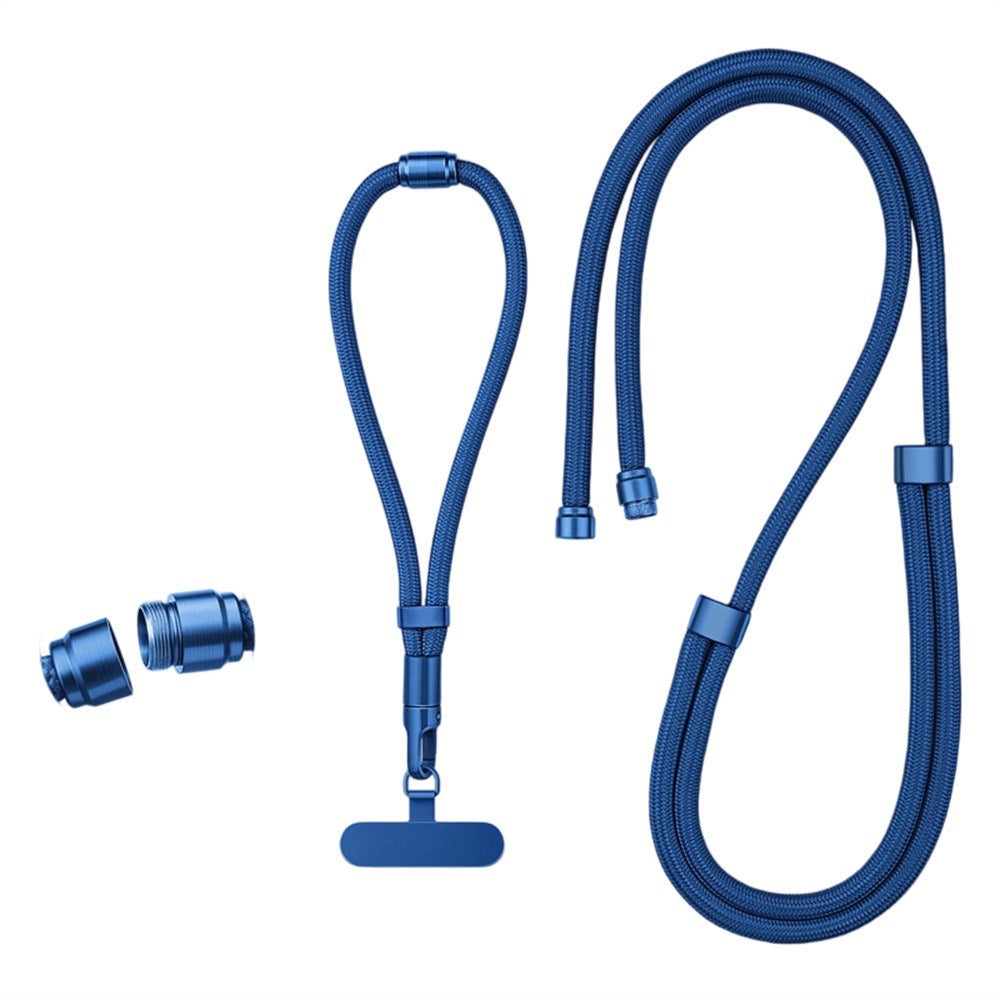 3-in-1 Nylon Phone Strap - 150cm / 50cm - Blue