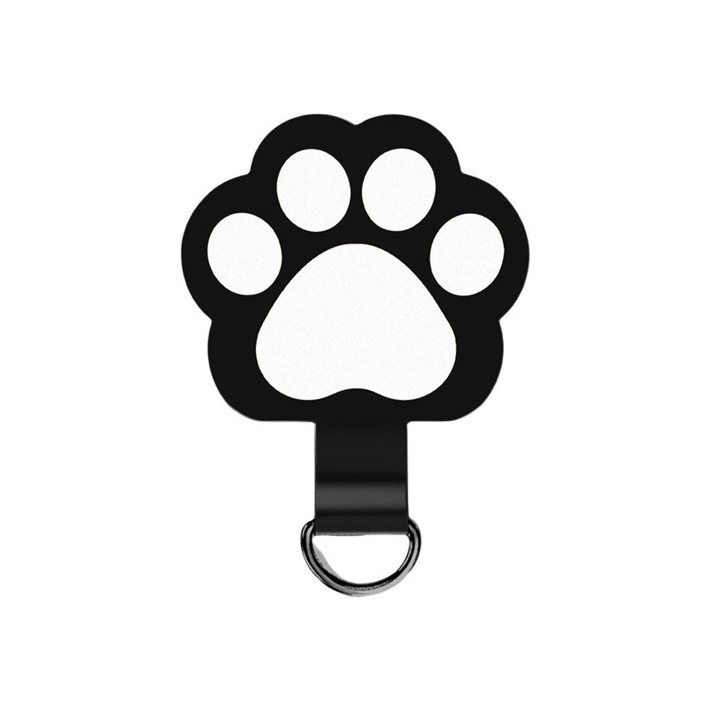 Cat Paw Insert Plate for Phone Strap - Black