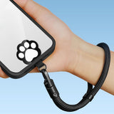 Cat Paw Insert Plate for Phone Strap - Black