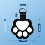 Cat Paw Insert Plate for Phone Strap - Black