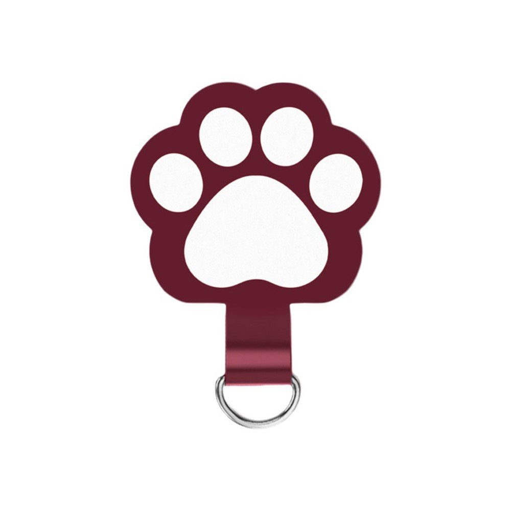 Cat Paw Insert Plate for Phone Strap - Red