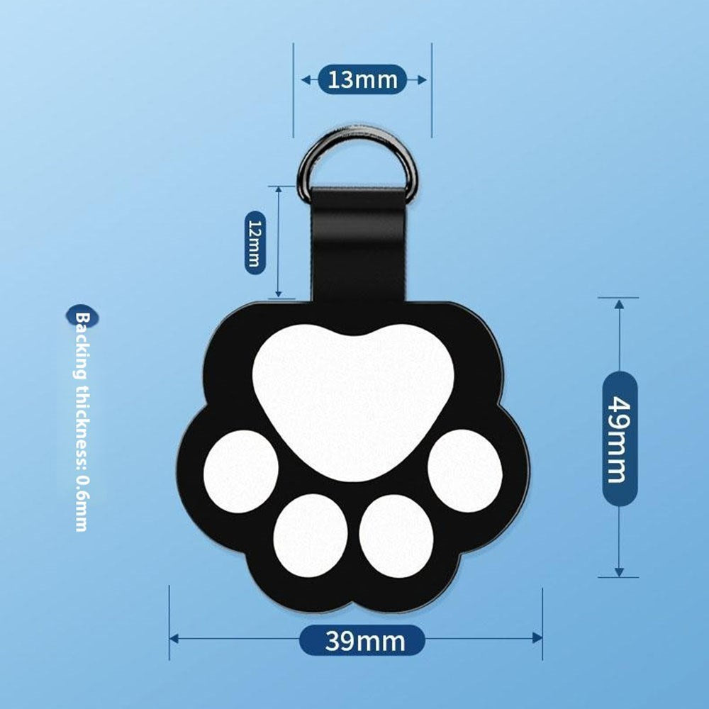 Cat Paw Insert Plate for Phone Strap - Red