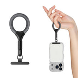Polyester Phone Finger Strap - 10cm - Grey