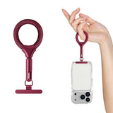 Polyester Phone Finger Strap - 10cm - Red