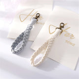 Key Lanyard / Wrist Strap 18cm - Textile - White