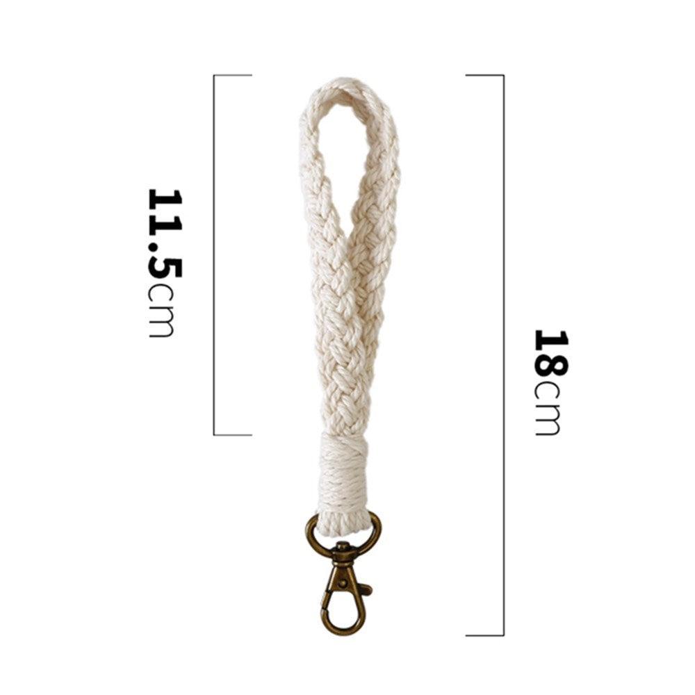 Key Lanyard / Wrist Strap 18cm - Textile - White