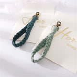 Key Lanyard / Wrist Strap 18cm - Textile - Light Blue