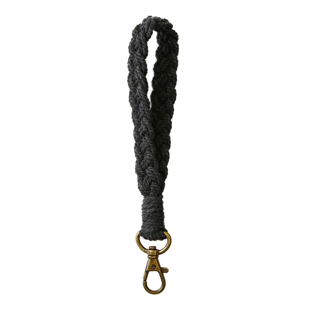 Key Lanyard / Wrist Strap 18cm - Textile - Black