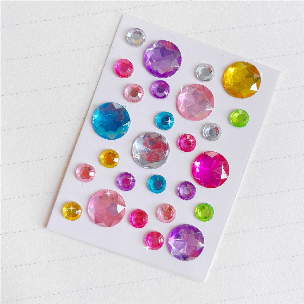 Self-Adhesive 3D Stickers - Multicolored - Round