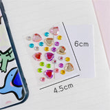 Self-Adhesive 3D Stickers - Multicolored - Round & Stars