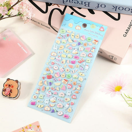 Mini 3D Bubble Foam Stickers for Phone & Camera Section - Mixed Fruit