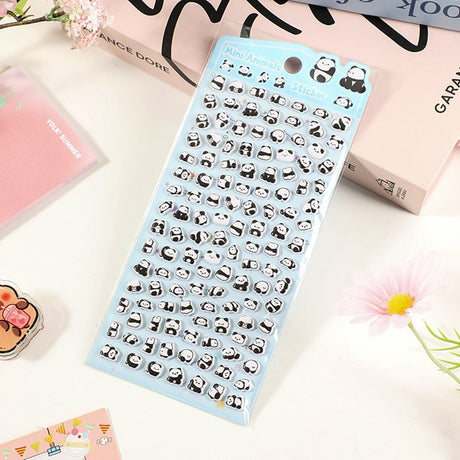 Mini 3D Bubble Foam Stickers for Phone & Camera Section - Small Pandas
