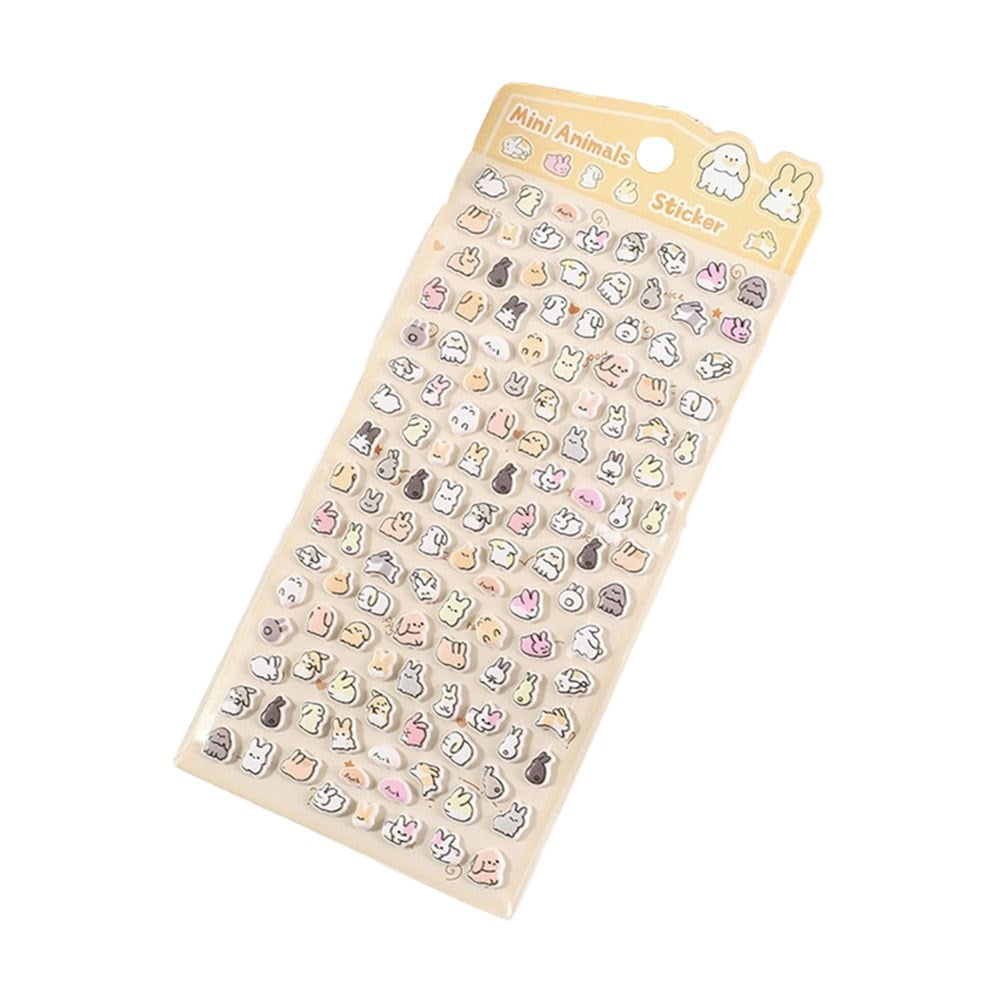 Mini 3D Bubble Foam Stickers - Small Bunnies