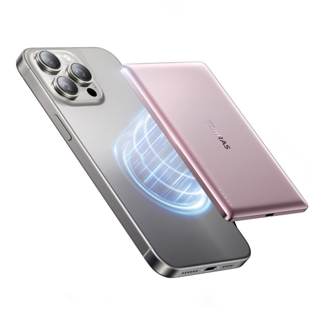 TORRAS MiniMag Power Bank 5,000 mAh - Magnetic - Pink