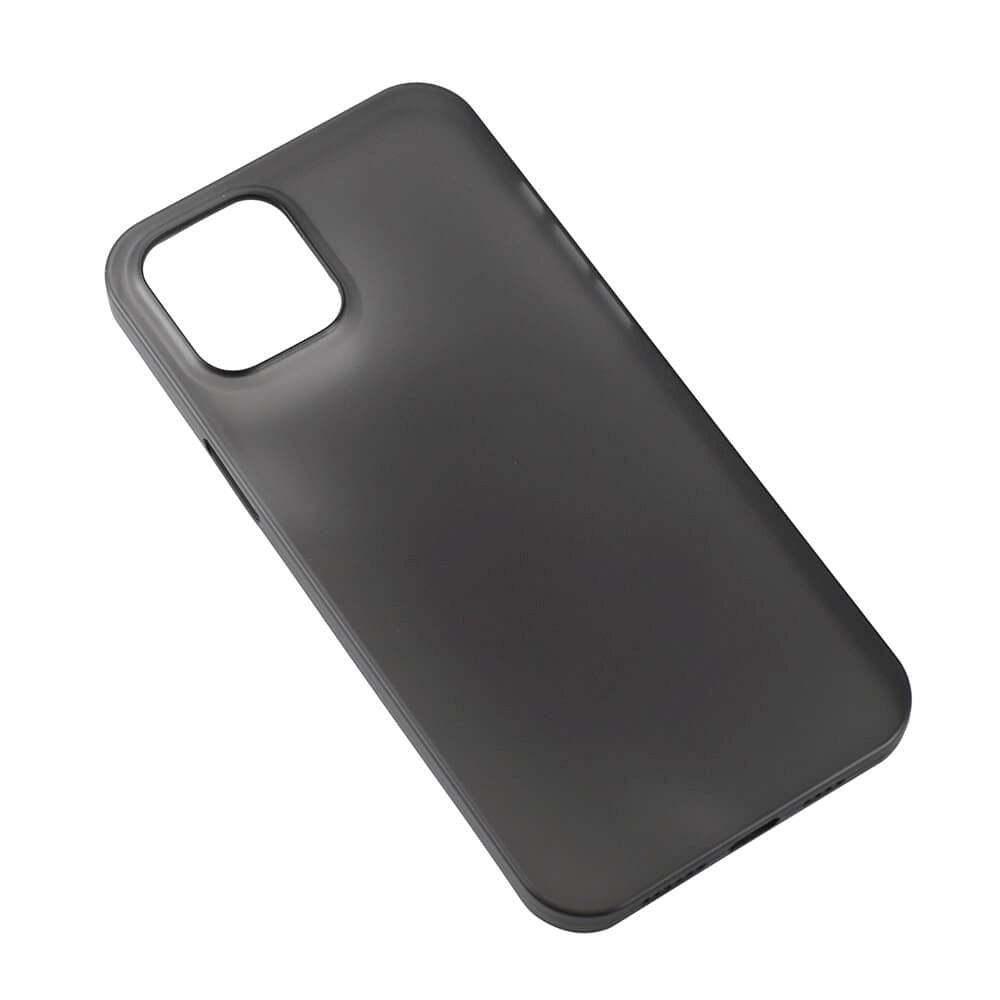 iPhone 12 Pro Max GEAR Semi Transparent Flexible Plastic Case - Black