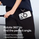 AULUMU Magnetic 360° Rotating Mobile Holder with Z-Axis - MagSafe Compatible - Orange